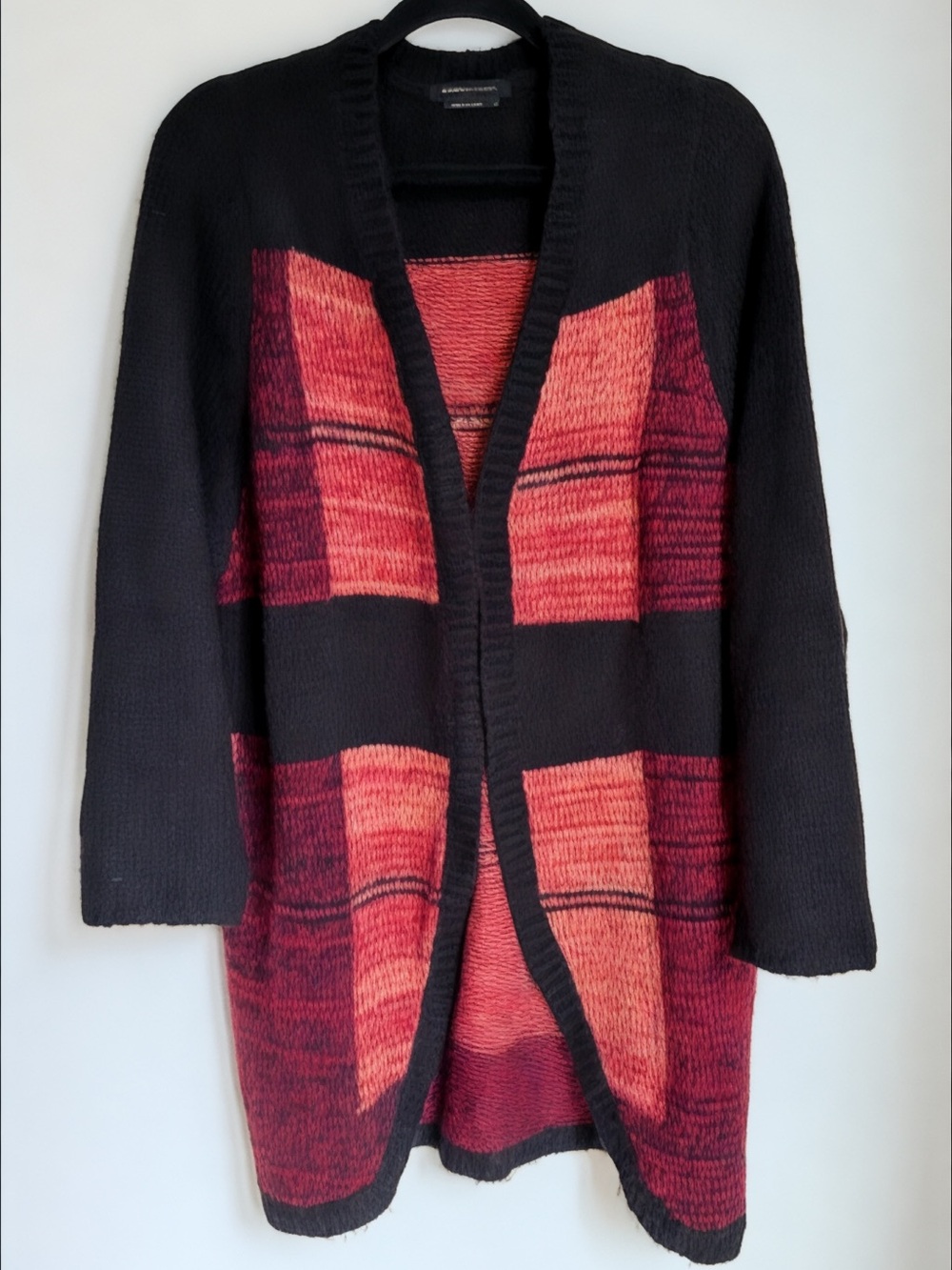 BCBGMaxAzria Open-Front Patchwork Cardigan